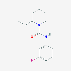 molecular formula C14H19FN2O B5440310 2-ethyl-N-(3-fluorophenyl)-1-piperidinecarboxamide 