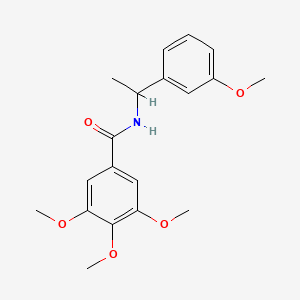 3,4,5-trimethoxy-N-[1-(3-methoxyphenyl)ethyl]benzamide