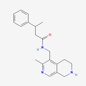 molecular formula C20H25N3O B5440340 N-[(3-methyl-5,6,7,8-tetrahydro-2,7-naphthyridin-4-yl)methyl]-3-phenylbutanamide dihydrochloride 