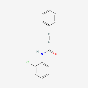 molecular formula C15H10ClNO B5440382 N-(2-chlorophenyl)-3-phenyl-2-propynamide 