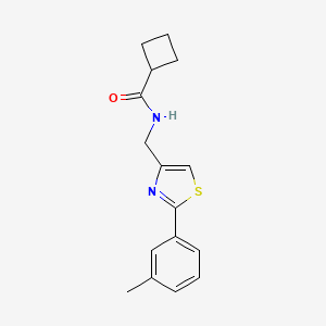 N-{[2-(3-methylphenyl)-1,3-thiazol-4-yl]methyl}cyclobutanecarboxamide