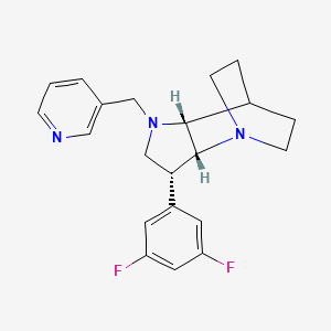 (3R*,3aR*,7aR*)-3-(3,5-difluorophenyl)-1-(pyridin-3-ylmethyl)octahydro-4,7-ethanopyrrolo[3,2-b]pyridine
