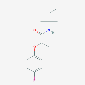 molecular formula C14H20FNO2 B5440493 N-(1,1-dimethylpropyl)-2-(4-fluorophenoxy)propanamide 