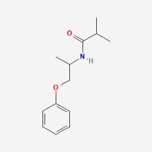 molecular formula C13H19NO2 B5440546 2-methyl-N-(1-methyl-2-phenoxyethyl)propanamide 