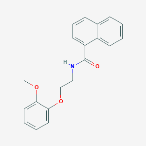 molecular formula C20H19NO3 B5440649 N-[2-(2-methoxyphenoxy)ethyl]-1-naphthamide 