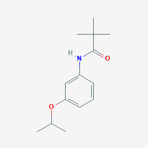 molecular formula C14H21NO2 B5440691 N-(3-isopropoxyphenyl)-2,2-dimethylpropanamide 
