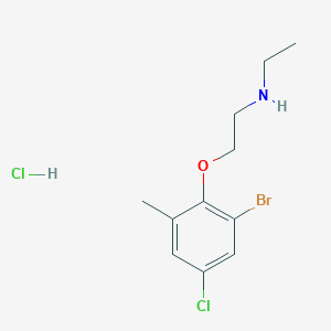 molecular formula C11H16BrCl2NO B5440699 [2-(2-bromo-4-chloro-6-methylphenoxy)ethyl]ethylamine hydrochloride 