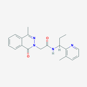 2-(4-methyl-1-oxophthalazin-2(1H)-yl)-N-[1-(3-methylpyridin-2-yl)propyl]acetamide