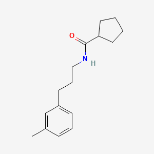 molecular formula C16H23NO B5440800 N-[3-(3-methylphenyl)propyl]cyclopentanecarboxamide 