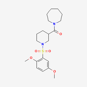 molecular formula C20H30N2O5S B5440813 1-({1-[(2,5-dimethoxyphenyl)sulfonyl]-3-piperidinyl}carbonyl)azepane 