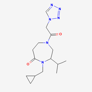 4-(cyclopropylmethyl)-3-isopropyl-1-(1H-tetrazol-1-ylacetyl)-1,4-diazepan-5-one