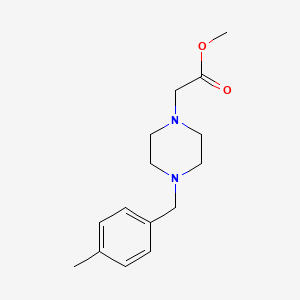 molecular formula C15H22N2O2 B5440960 methyl [4-(4-methylbenzyl)-1-piperazinyl]acetate 