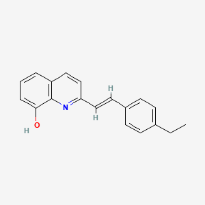 2-[2-(4-ethylphenyl)vinyl]-8-quinolinol