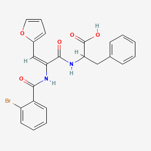 molecular formula C23H19BrN2O5 B5441029 N-[2-[(2-bromobenzoyl)amino]-3-(2-furyl)acryloyl]phenylalanine 