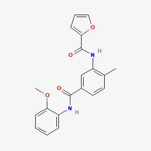 molecular formula C20H18N2O4 B5441035 N-(5-{[(2-methoxyphenyl)amino]carbonyl}-2-methylphenyl)-2-furamide 
