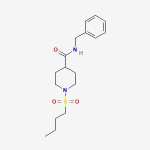 molecular formula C17H26N2O3S B5441086 N-benzyl-1-(butylsulfonyl)-4-piperidinecarboxamide 