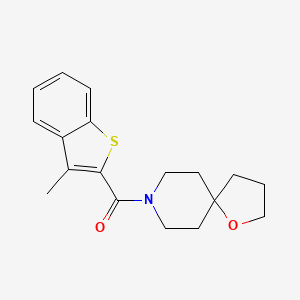 molecular formula C18H21NO2S B5441094 8-[(3-methyl-1-benzothien-2-yl)carbonyl]-1-oxa-8-azaspiro[4.5]decane 