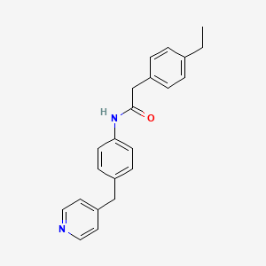 molecular formula C22H22N2O B5441149 2-(4-ethylphenyl)-N-[4-(4-pyridinylmethyl)phenyl]acetamide 