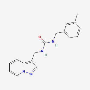 molecular formula C17H18N4O B5441170 N-(3-methylbenzyl)-N'-(pyrazolo[1,5-a]pyridin-3-ylmethyl)urea 