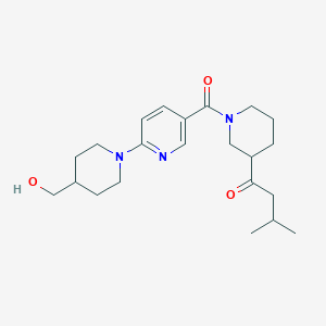 1-[1-({6-[4-(hydroxymethyl)piperidin-1-yl]pyridin-3-yl}carbonyl)piperidin-3-yl]-3-methylbutan-1-one