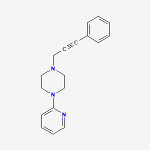 molecular formula C18H19N3 B5441295 1-(3-phenyl-2-propyn-1-yl)-4-(2-pyridinyl)piperazine 