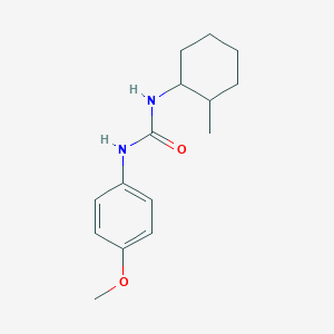molecular formula C15H22N2O2 B5441327 N-(4-methoxyphenyl)-N'-(2-methylcyclohexyl)urea 