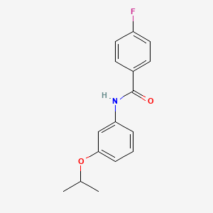 molecular formula C16H16FNO2 B5441348 4-fluoro-N-(3-isopropoxyphenyl)benzamide 