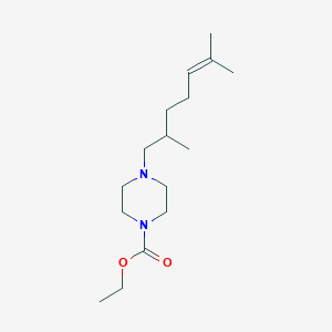 molecular formula C16H30N2O2 B5441371 ethyl 4-(2,6-dimethyl-5-hepten-1-yl)-1-piperazinecarboxylate 