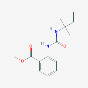 molecular formula C14H20N2O3 B5441395 methyl 2-({[(1,1-dimethylpropyl)amino]carbonyl}amino)benzoate 