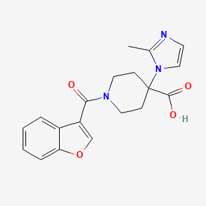 1-(1-benzofuran-3-ylcarbonyl)-4-(2-methyl-1H-imidazol-1-yl)piperidine-4-carboxylic acid