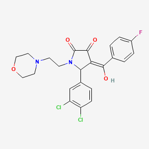 5-(3,4-dichlorophenyl)-4-(4-fluorobenzoyl)-3-hydroxy-1-[2-(4-morpholinyl)ethyl]-1,5-dihydro-2H-pyrrol-2-one