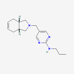 5-[(3aR*,7aS*)-1,3,3a,4,7,7a-hexahydro-2H-isoindol-2-ylmethyl]-N-propyl-2-pyrimidinamine