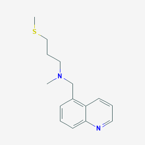 molecular formula C15H20N2S B5441467 N-methyl-3-(methylthio)-N-(5-quinolinylmethyl)-1-propanamine 