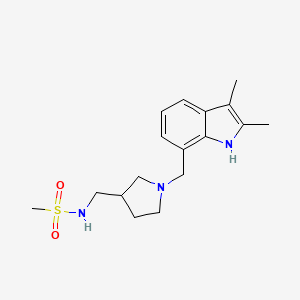 N-({1-[(2,3-dimethyl-1H-indol-7-yl)methyl]pyrrolidin-3-yl}methyl)methanesulfonamide