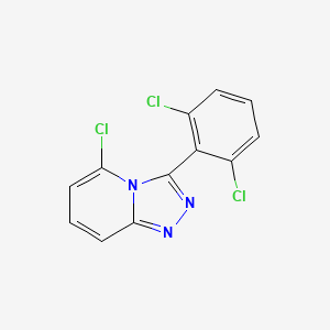 molecular formula C12H6Cl3N3 B5441502 5-chloro-3-(2,6-dichlorophenyl)[1,2,4]triazolo[4,3-a]pyridine 