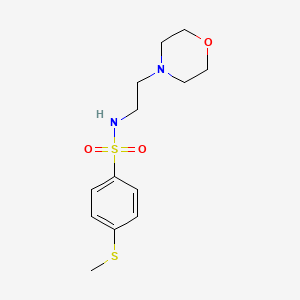 molecular formula C13H20N2O3S2 B5441530 4-(methylthio)-N-[2-(4-morpholinyl)ethyl]benzenesulfonamide 