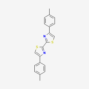 molecular formula C20H16N2S2 B5441586 4,4'-bis(4-methylphenyl)-2,2'-bi-1,3-thiazole 