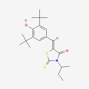 3-sec-butyl-5-(3,5-di-tert-butyl-4-hydroxybenzylidene)-2-thioxo-1,3-thiazolidin-4-one