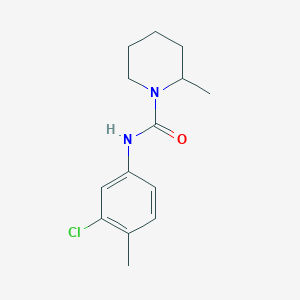 molecular formula C14H19ClN2O B5441662 N-(3-chloro-4-methylphenyl)-2-methyl-1-piperidinecarboxamide CAS No. 60465-03-4