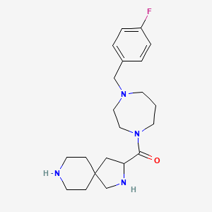 3-{[4-(4-fluorobenzyl)-1,4-diazepan-1-yl]carbonyl}-2,8-diazaspiro[4.5]decane dihydrochloride