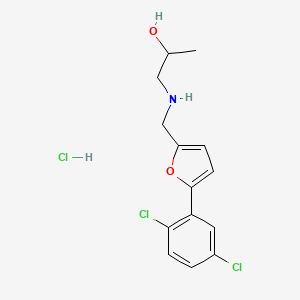 molecular formula C14H16Cl3NO2 B5441675 1-({[5-(2,5-dichlorophenyl)-2-furyl]methyl}amino)-2-propanol hydrochloride 