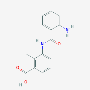 3-[(2-aminobenzoyl)amino]-2-methylbenzoic acid