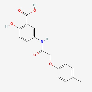 2-hydroxy-5-{[(4-methylphenoxy)acetyl]amino}benzoic acid