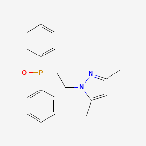 molecular formula C19H21N2OP B5441700 1-[2-(diphenylphosphoryl)ethyl]-3,5-dimethyl-1H-pyrazole 