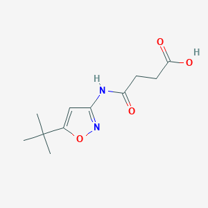molecular formula C11H16N2O4 B5441710 4-[(5-tert-butyl-3-isoxazolyl)amino]-4-oxobutanoic acid 
