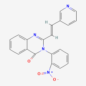 3-(2-nitrophenyl)-2-[2-(3-pyridinyl)vinyl]-4(3H)-quinazolinone