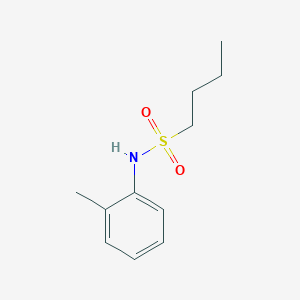 molecular formula C11H17NO2S B5441761 N-(2-methylphenyl)-1-butanesulfonamide 
