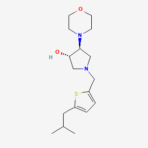 molecular formula C17H28N2O2S B5441769 (3S*,4S*)-1-[(5-isobutyl-2-thienyl)methyl]-4-(4-morpholinyl)-3-pyrrolidinol 
