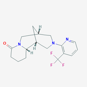 molecular formula C17H20F3N3O B5441788 (1R,5R,11aS)-3-[3-(trifluoromethyl)pyridin-2-yl]decahydro-8H-1,5-methanopyrido[1,2-a][1,5]diazocin-8-one 