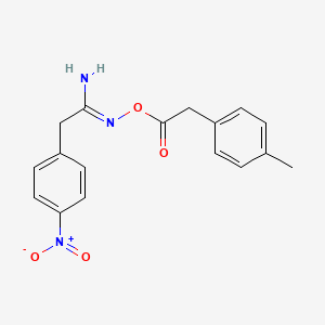 N'-{[(4-methylphenyl)acetyl]oxy}-2-(4-nitrophenyl)ethanimidamide